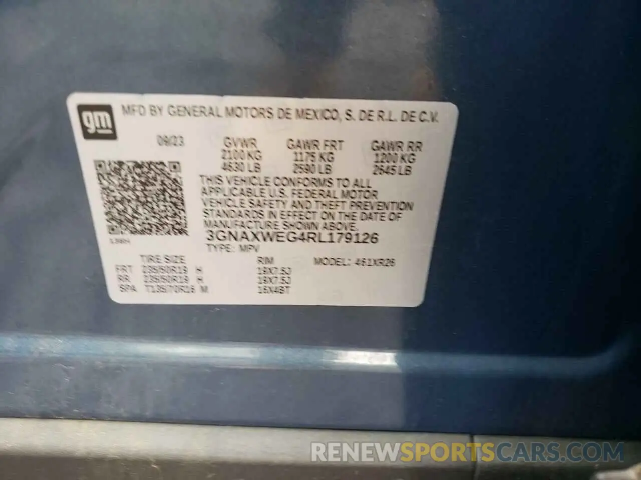 13 Photograph of a damaged car 3GNAXWEG4RL179126 CHEVROLET EQUINOX 2024