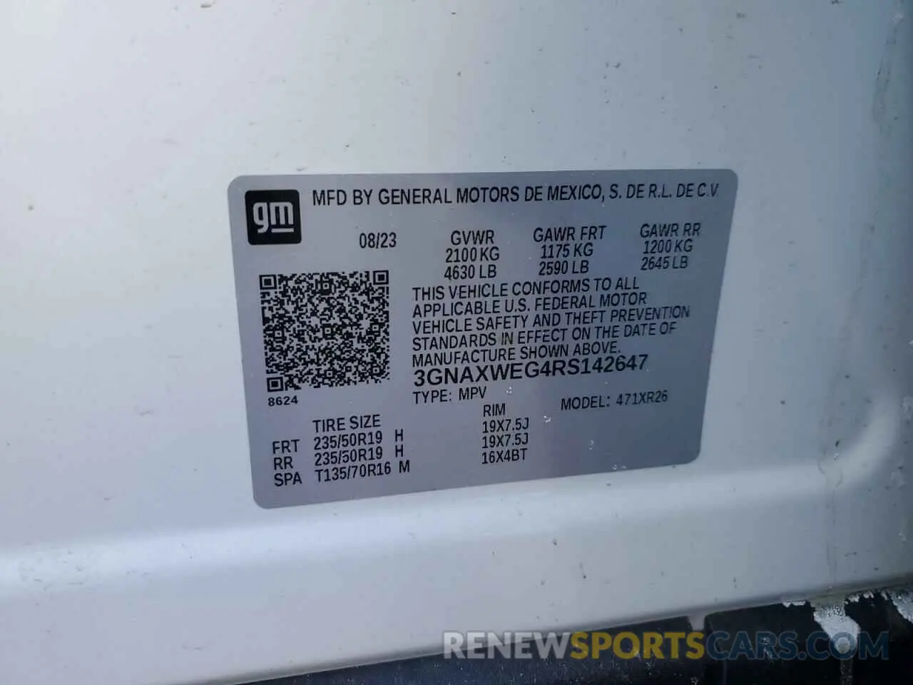 14 Photograph of a damaged car 3GNAXWEG4RS142647 CHEVROLET EQUINOX 2024