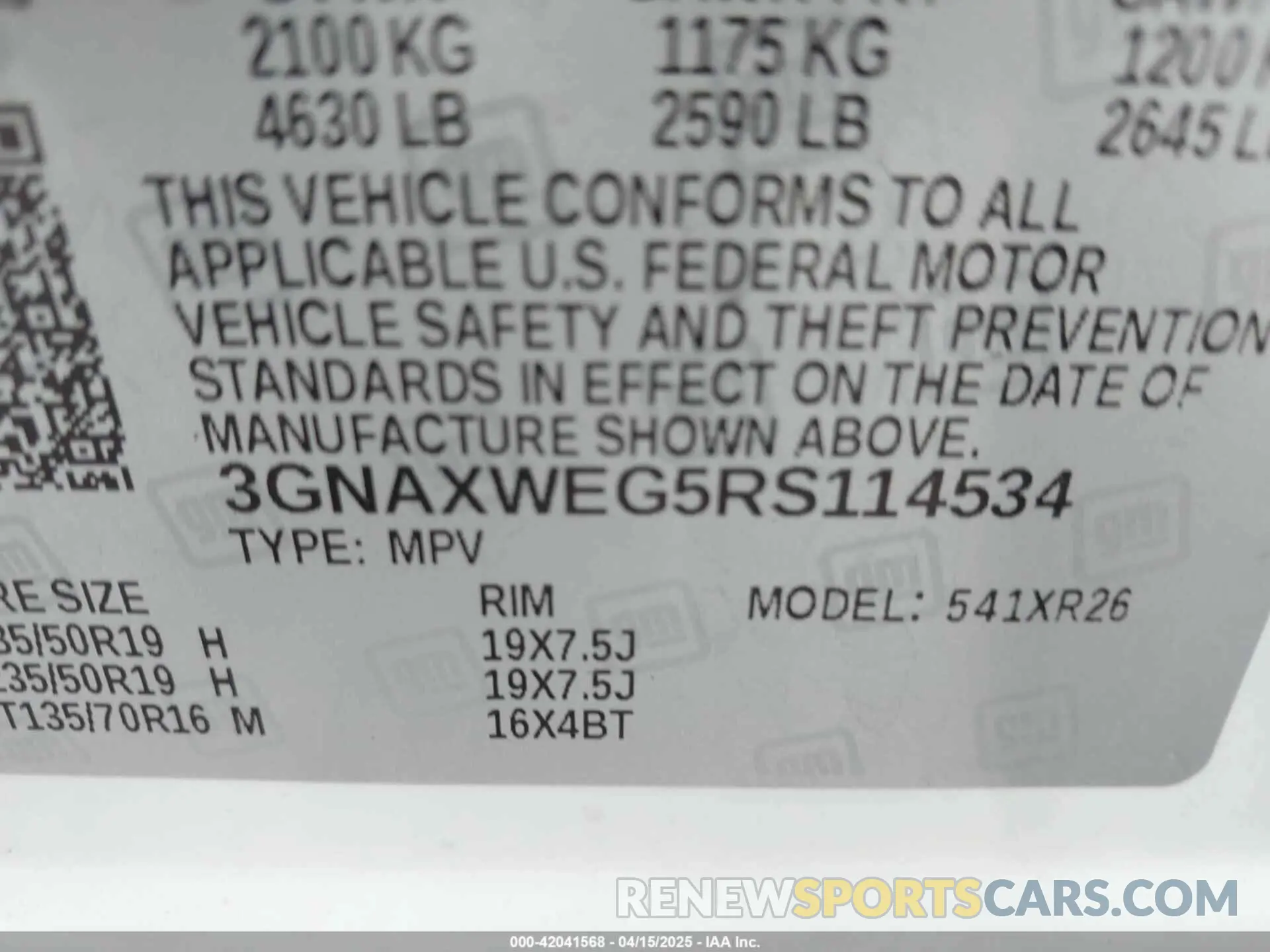 9 Photograph of a damaged car 3GNAXWEG5RS114534 CHEVROLET EQUINOX 2024