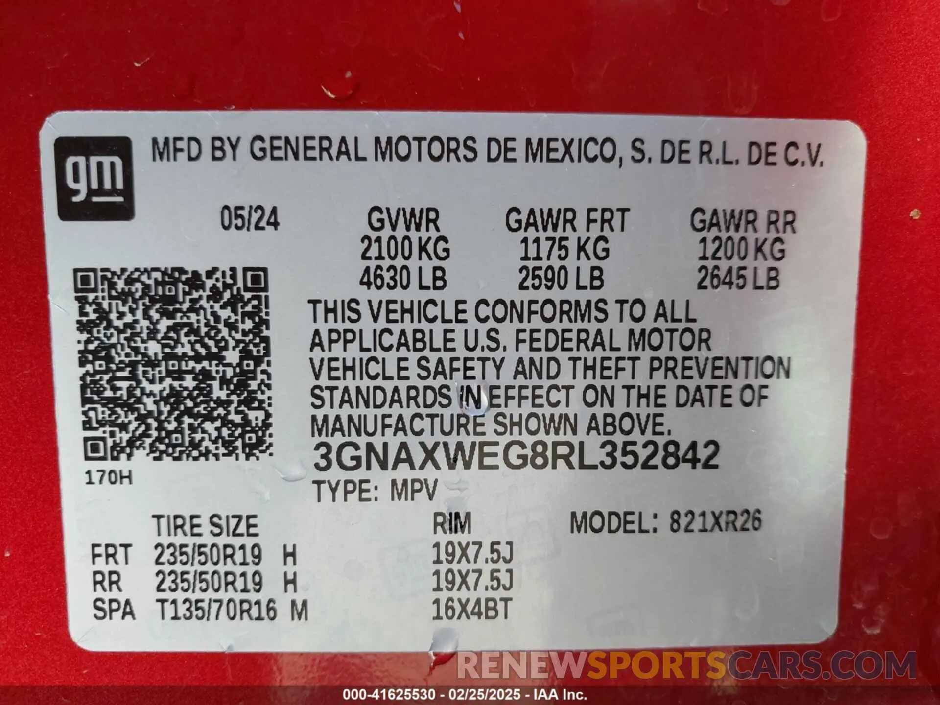 9 Photograph of a damaged car 3GNAXWEG8RL352842 CHEVROLET EQUINOX 2024