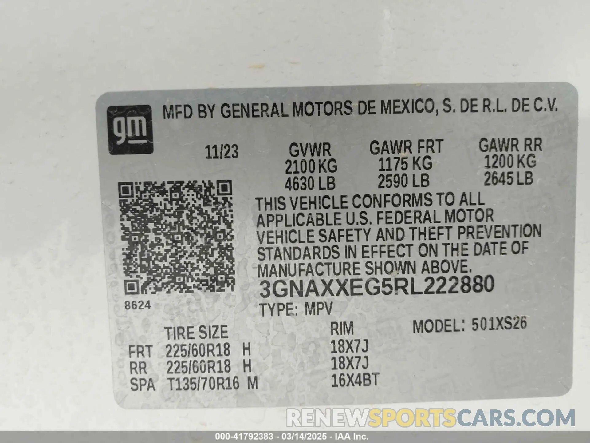 9 Photograph of a damaged car 3GNAXXEG5RL222880 CHEVROLET EQUINOX 2024