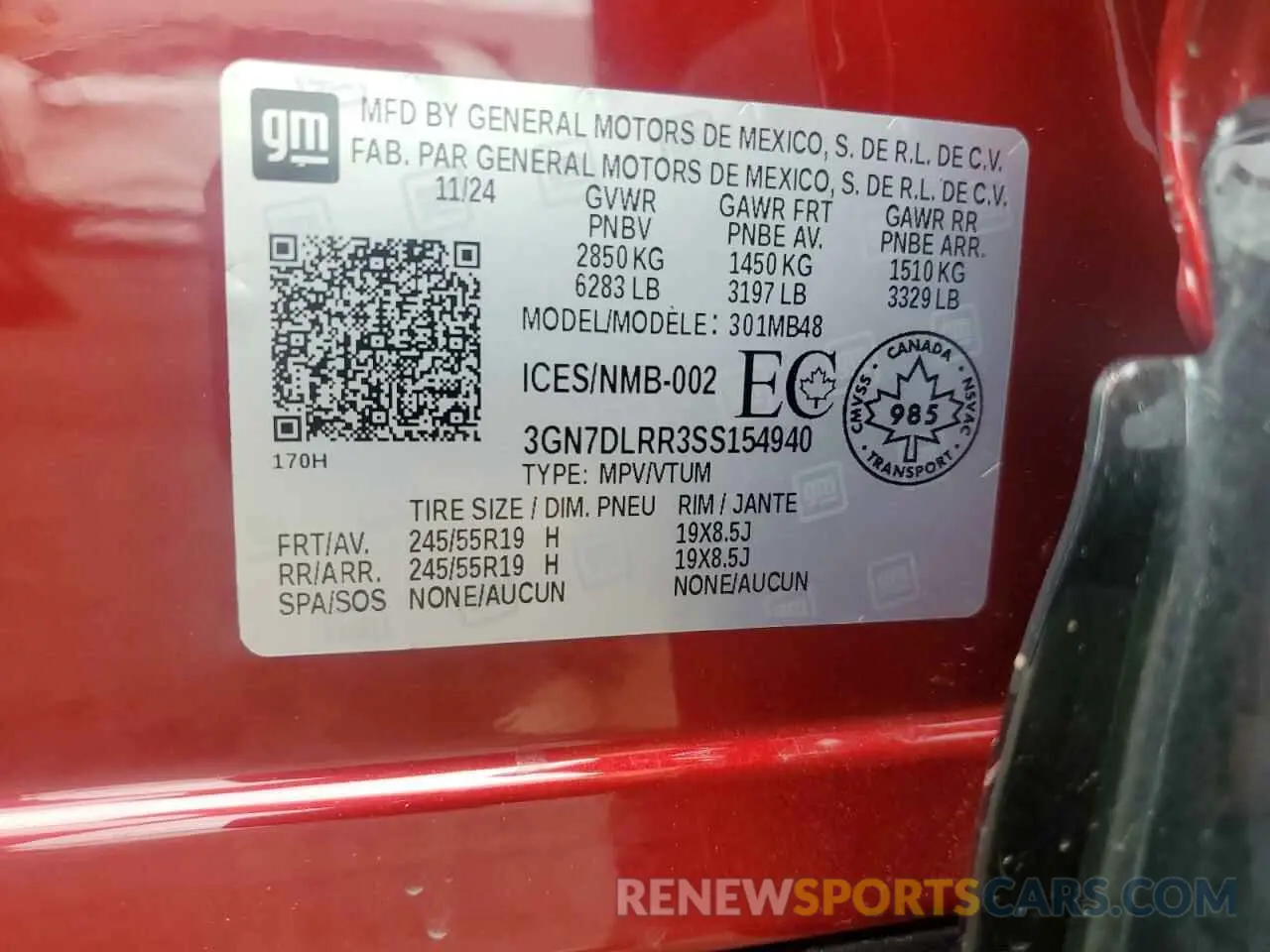 12 Photograph of a damaged car 3GN7DLRR3SS154940 CHEVROLET EQUINOX 2025