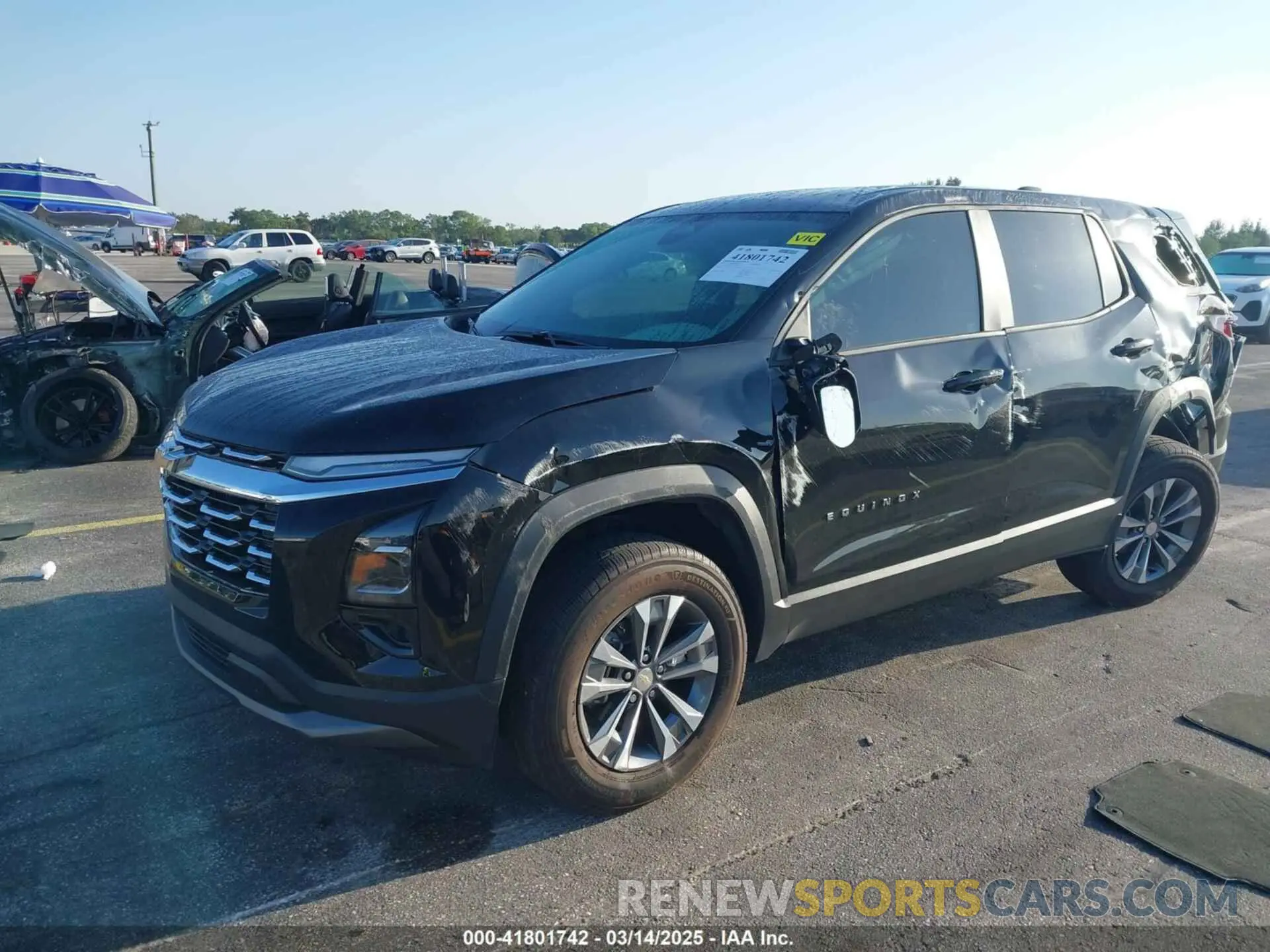 2 Photograph of a damaged car 3GNAXHEG1SL140298 CHEVROLET EQUINOX 2025