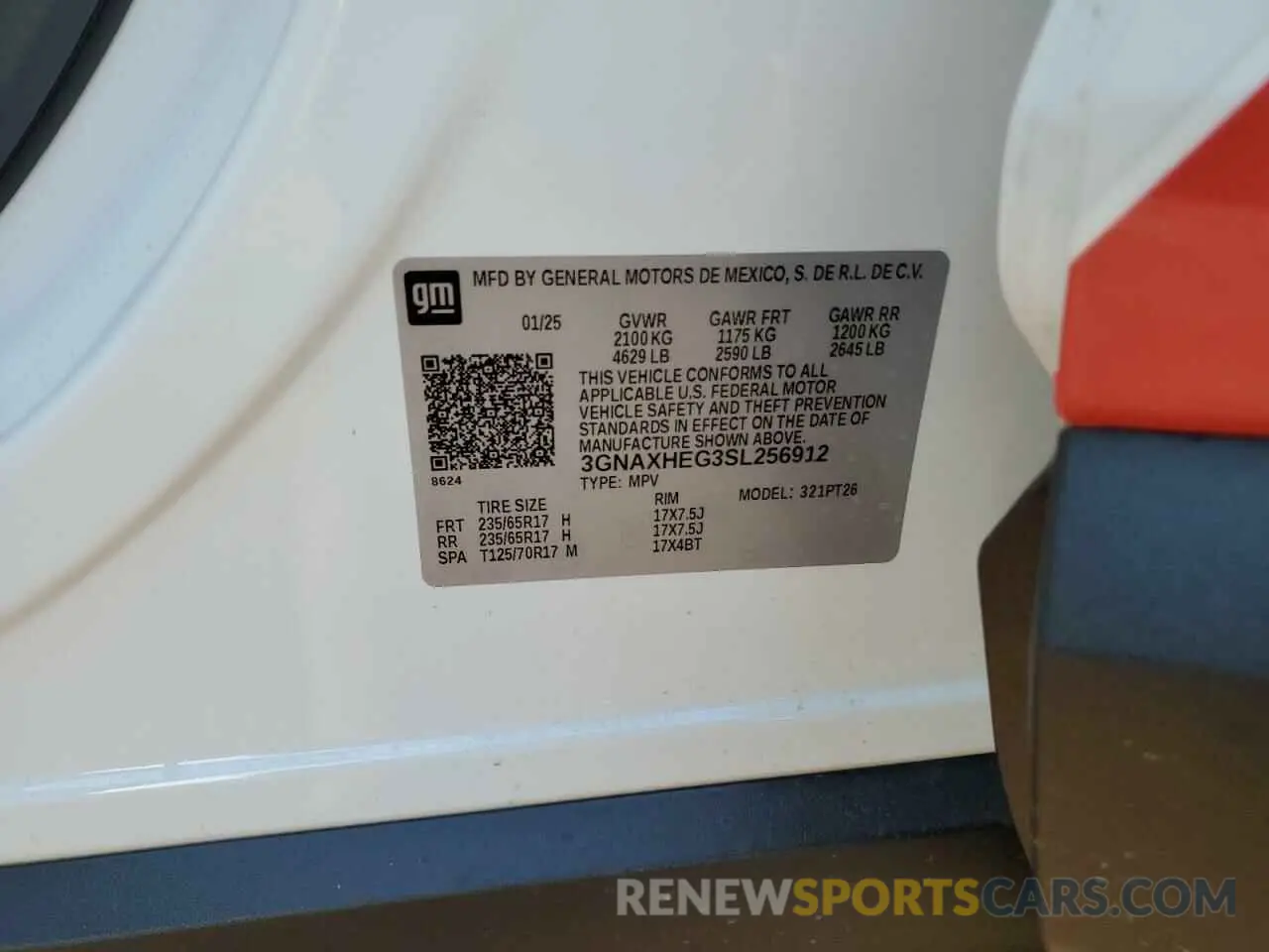 16 Photograph of a damaged car 3GNAXHEG3SL256912 CHEVROLET EQUINOX 2025