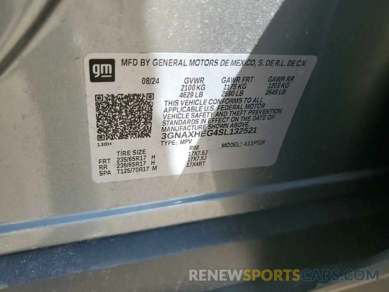 13 Photograph of a damaged car 3GNAXHEG4SL132521 CHEVROLET EQUINOX 2025