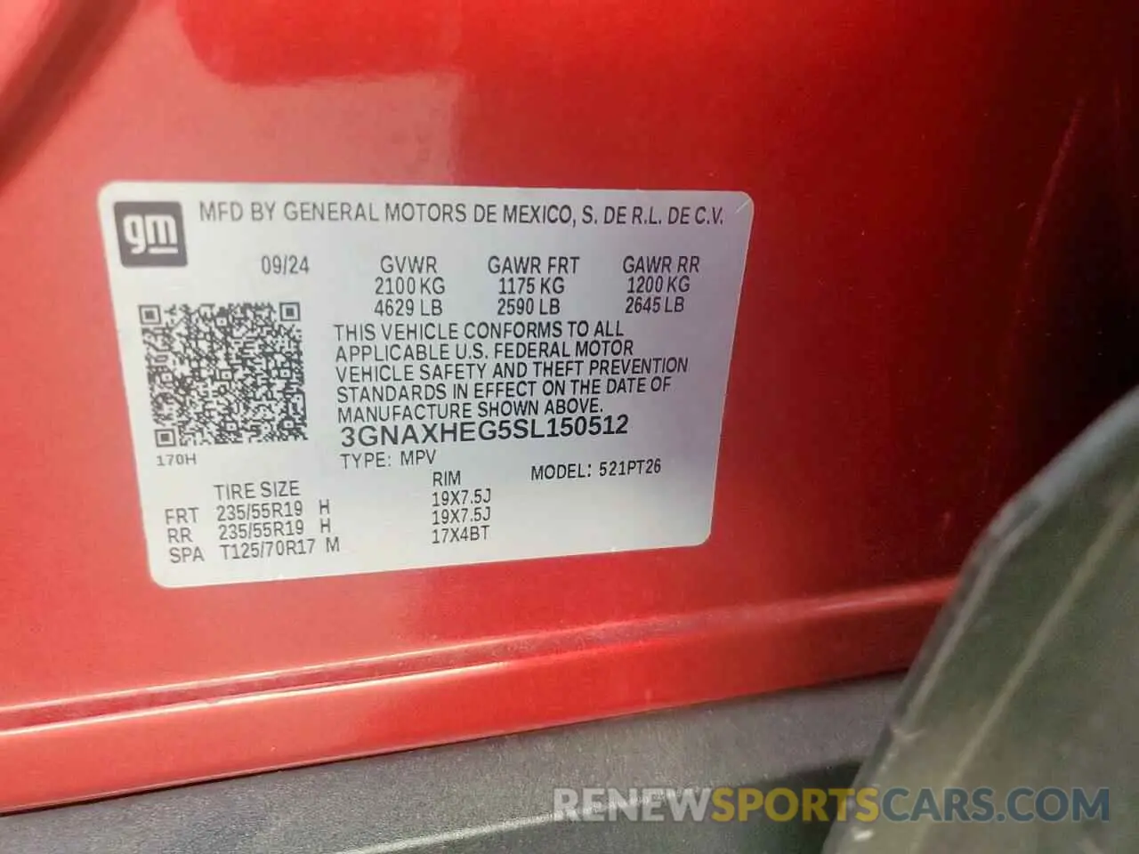 13 Photograph of a damaged car 3GNAXHEG5SL150512 CHEVROLET EQUINOX 2025