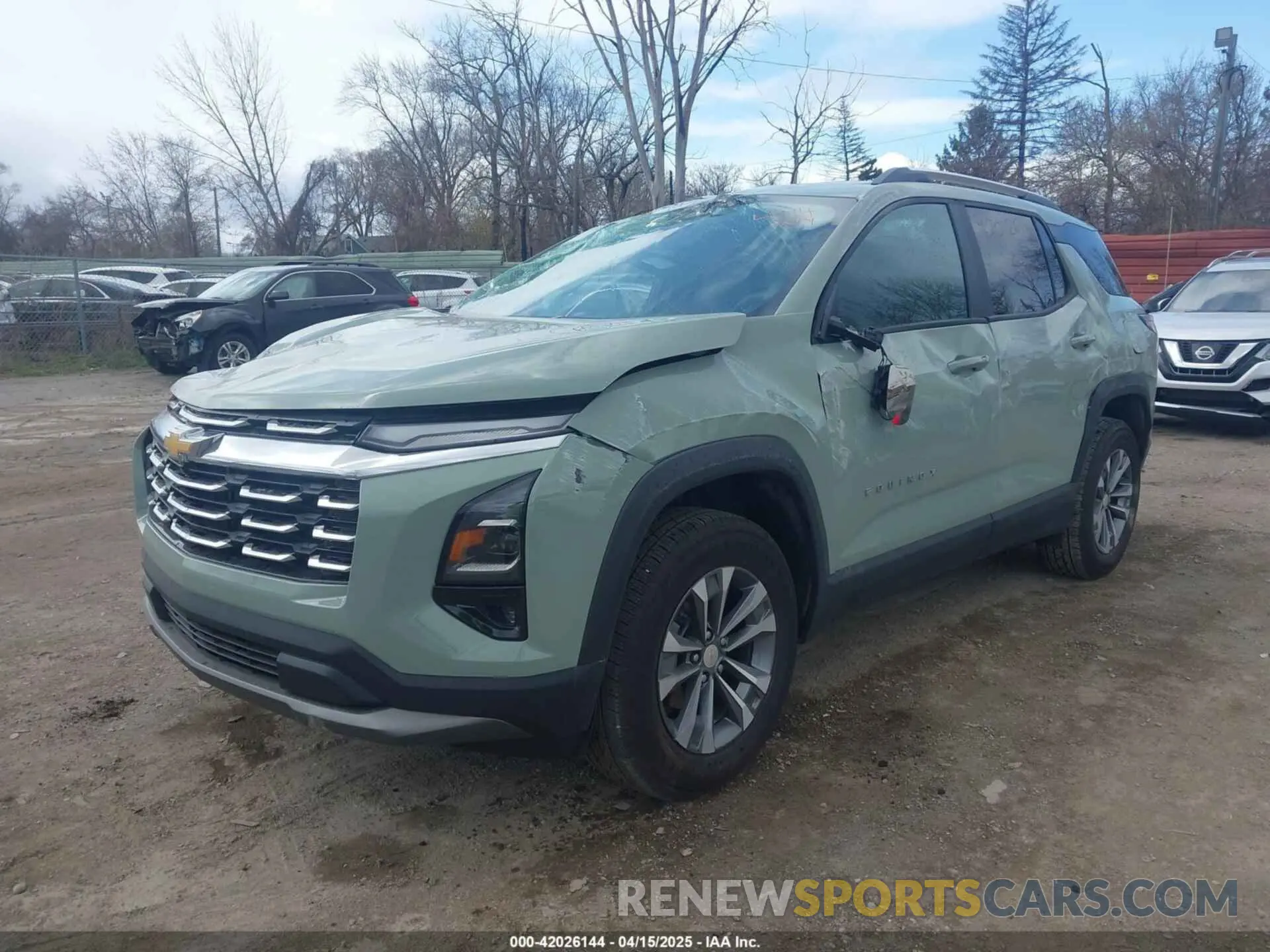 2 Photograph of a damaged car 3GNAXHEG7SL114014 CHEVROLET EQUINOX 2025