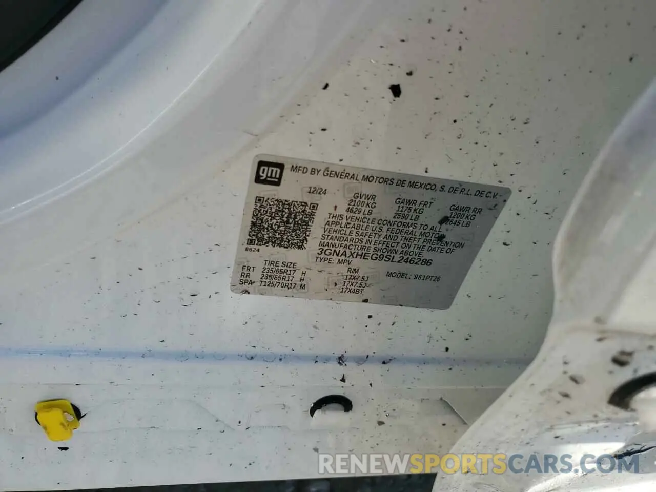 15 Photograph of a damaged car 3GNAXHEG9SL246286 CHEVROLET EQUINOX 2025