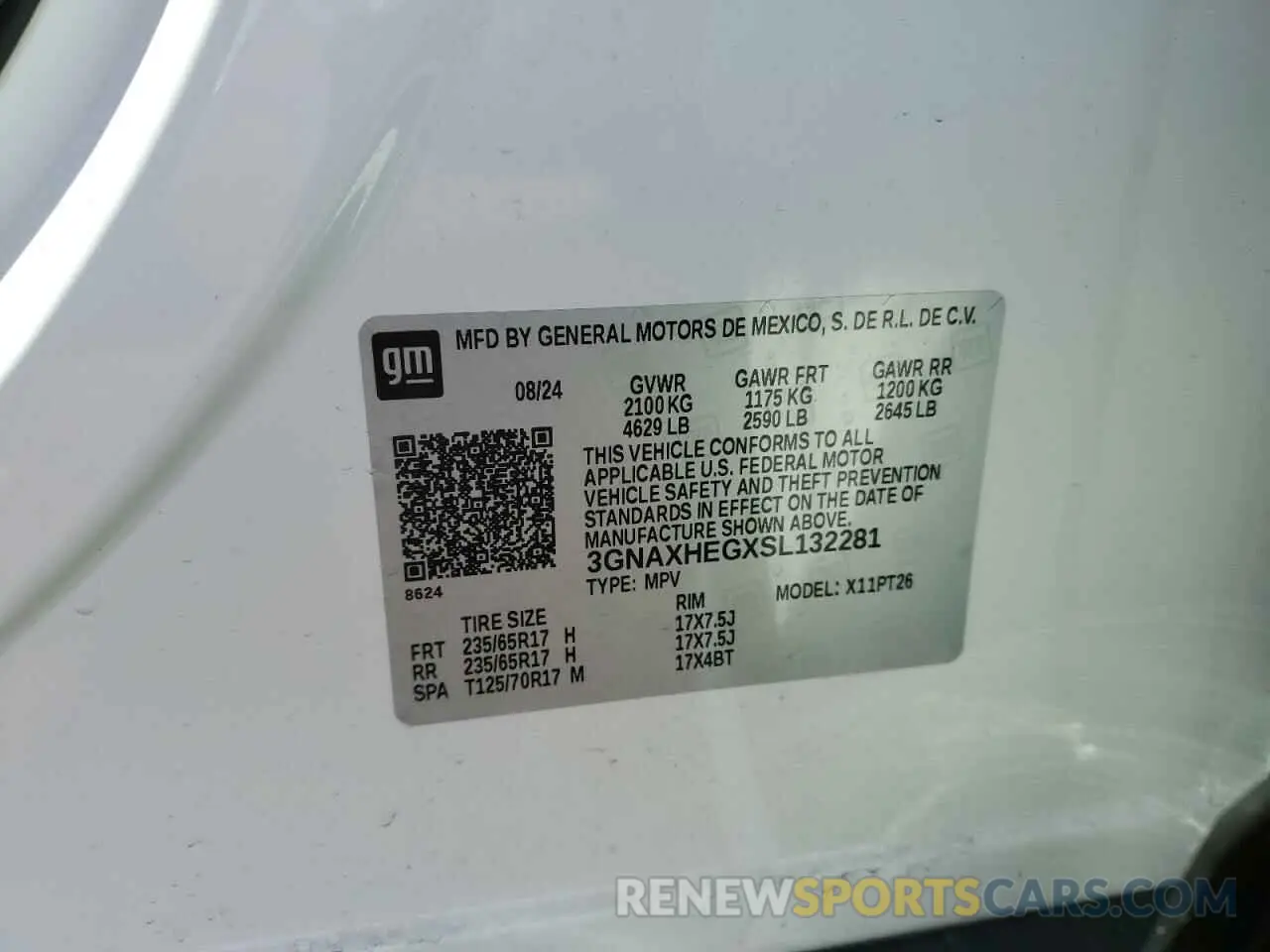 12 Photograph of a damaged car 3GNAXHEGXSL132281 CHEVROLET EQUINOX 2025