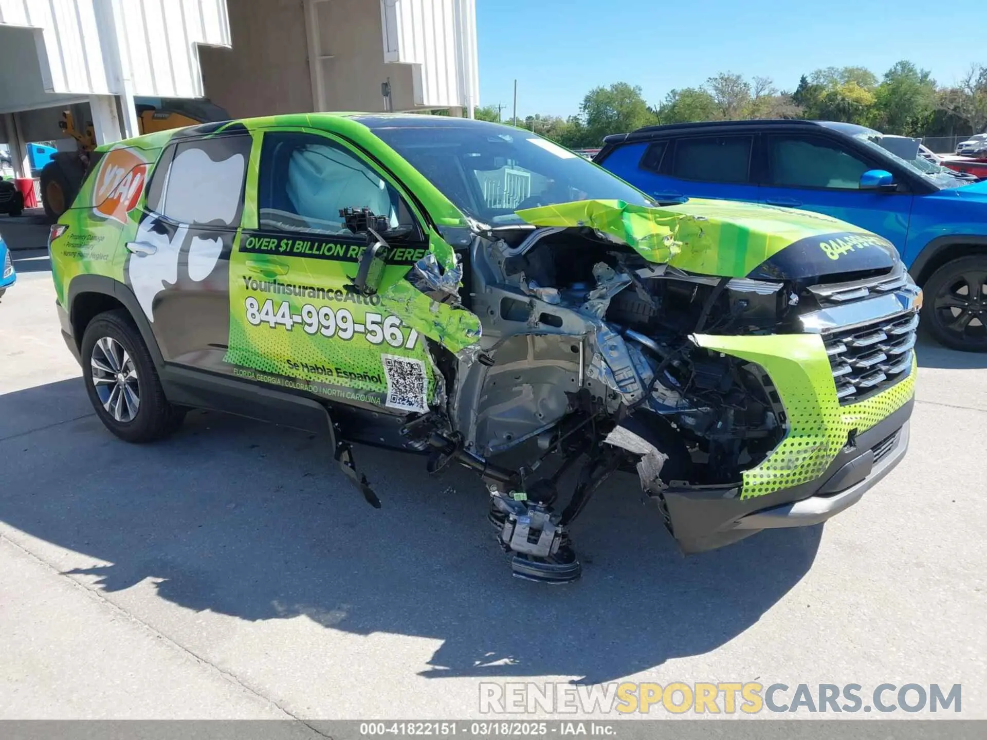 1 Photograph of a damaged car 3GNAXHEGXSL132345 CHEVROLET EQUINOX 2025