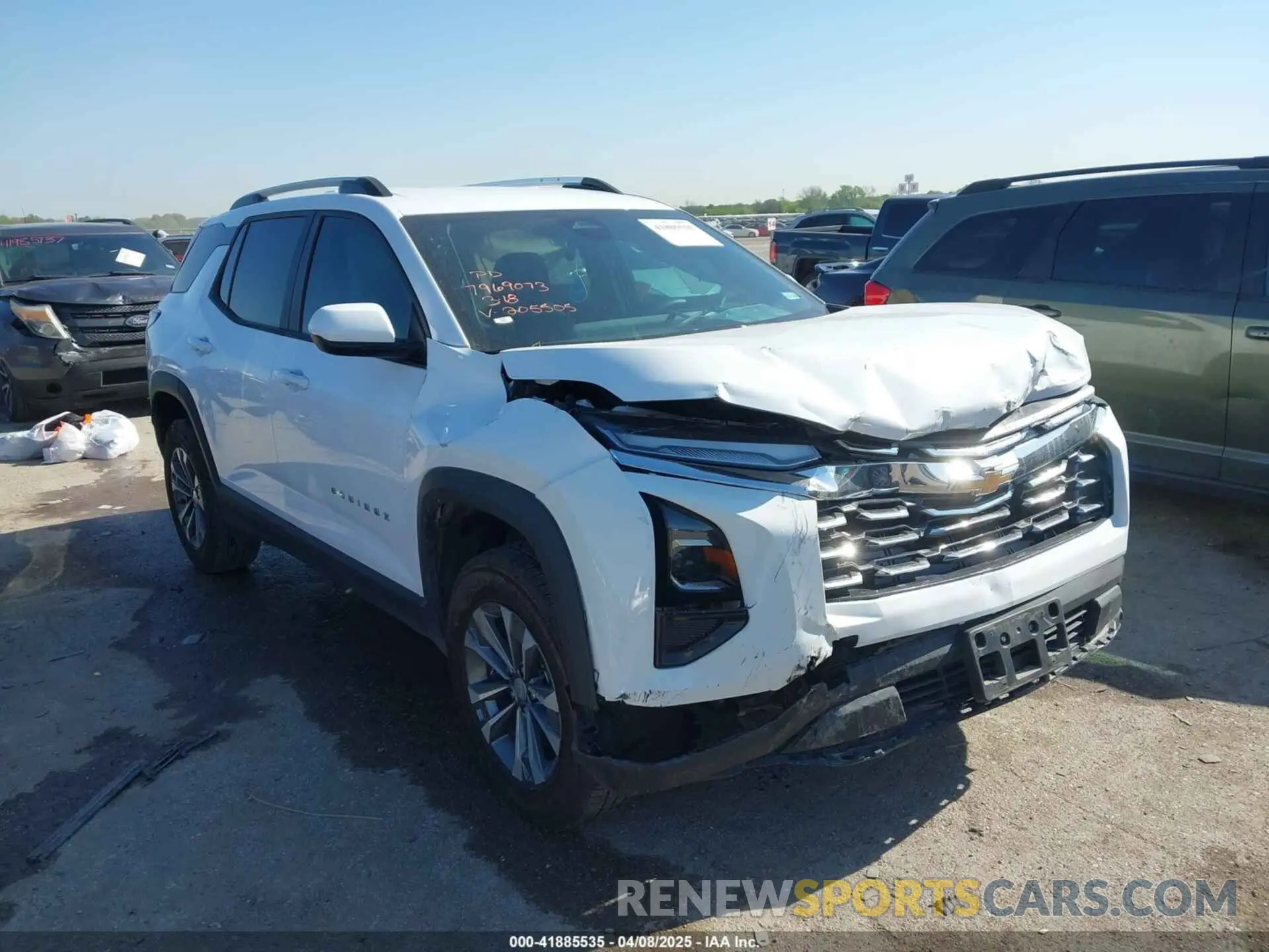 1 Photograph of a damaged car 3GNAXHEGXSL205505 CHEVROLET EQUINOX 2025