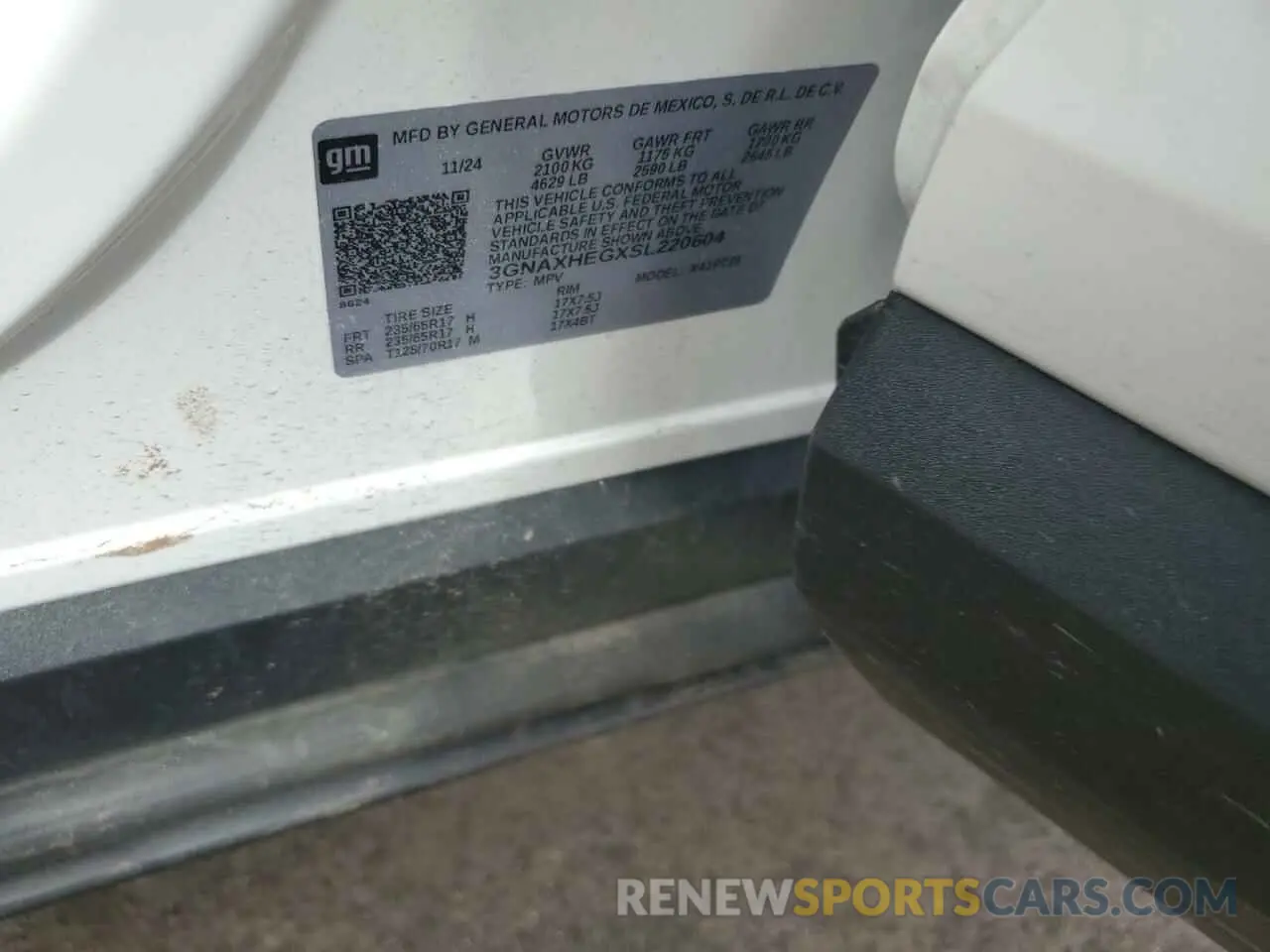 14 Photograph of a damaged car 3GNAXHEGXSL220604 CHEVROLET EQUINOX 2025