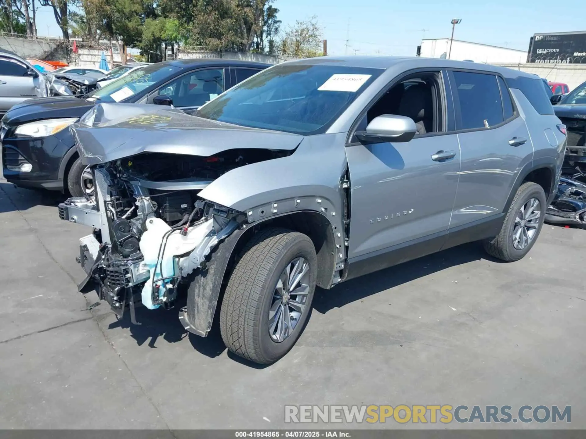 2 Photograph of a damaged car 3GNAXHEGXSL252744 CHEVROLET EQUINOX 2025