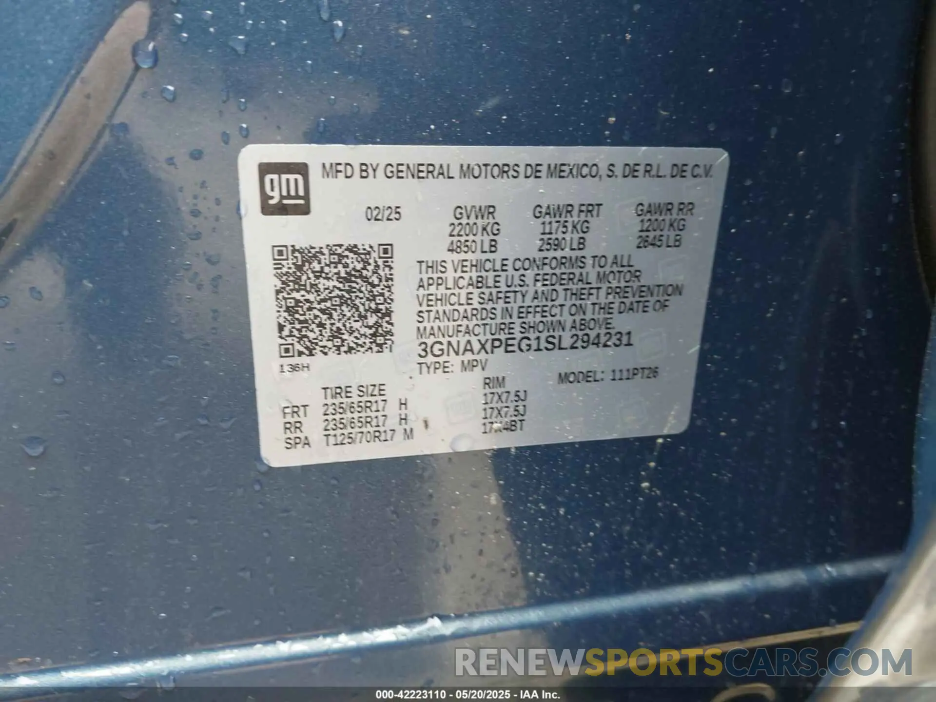 9 Photograph of a damaged car 3GNAXPEG1SL294231 CHEVROLET EQUINOX 2025