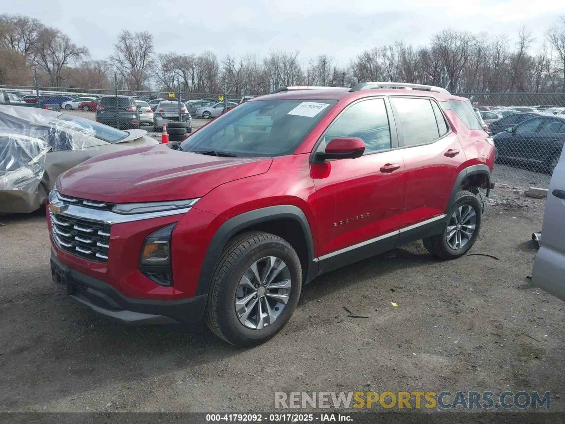 2 Photograph of a damaged car 3GNAXPEG9SL102134 CHEVROLET EQUINOX 2025