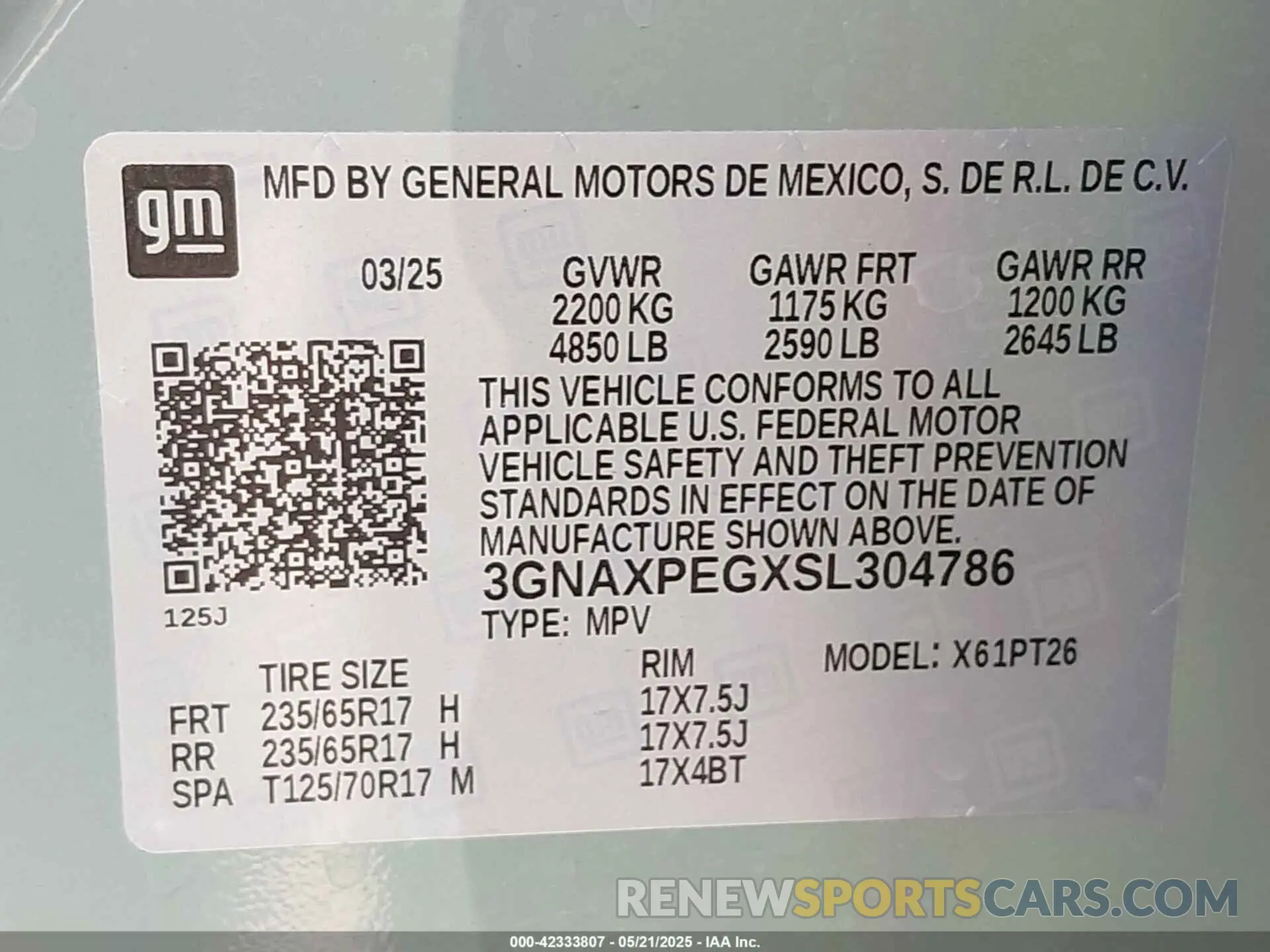9 Photograph of a damaged car 3GNAXPEGXSL304786 CHEVROLET EQUINOX 2025