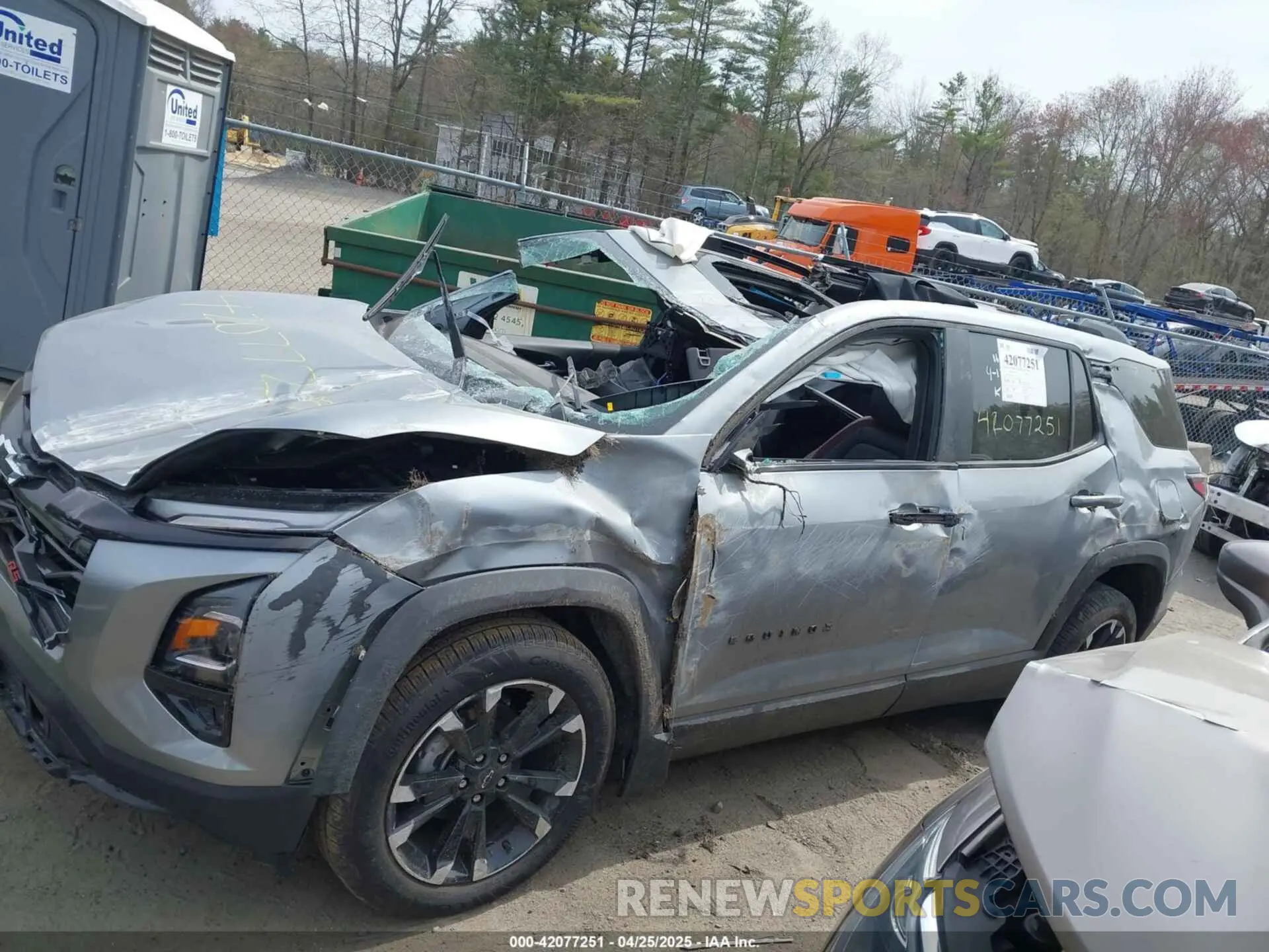 14 Photograph of a damaged car 3GNAXTEG7SL110550 CHEVROLET EQUINOX 2025