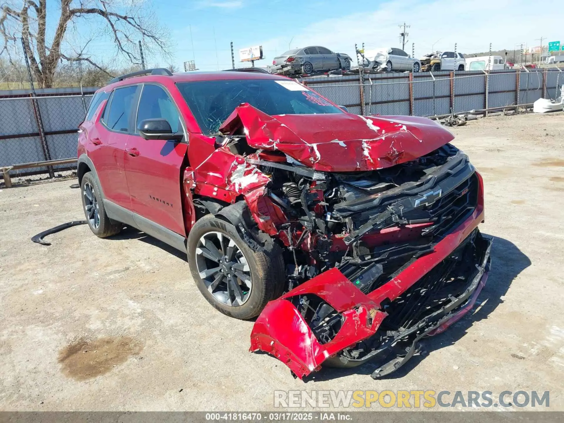 1 Photograph of a damaged car 3GNAXTEGXSL146412 CHEVROLET EQUINOX 2025