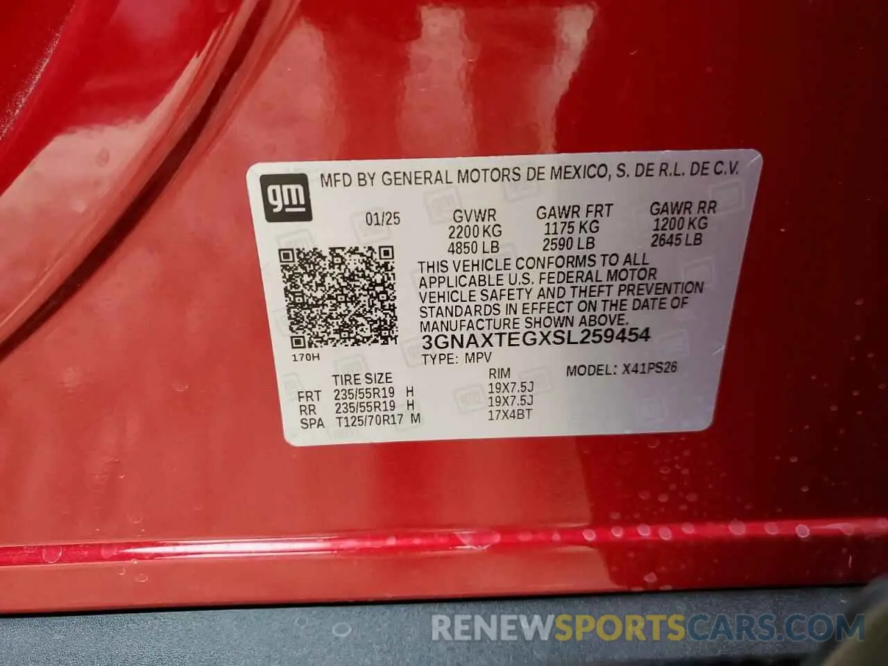 14 Photograph of a damaged car 3GNAXTEGXSL259454 CHEVROLET EQUINOX 2025