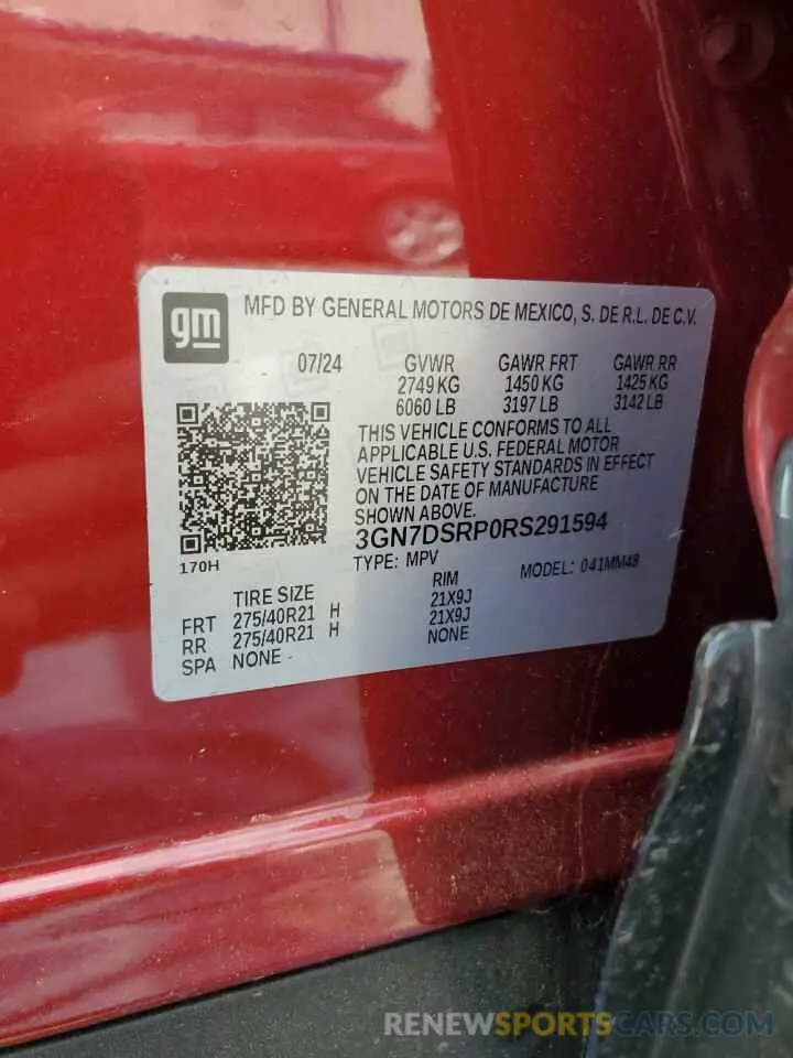 13 Photograph of a damaged car 3GN7DSRP0RS291594 CHEVROLET EQUINOX 2R 2024