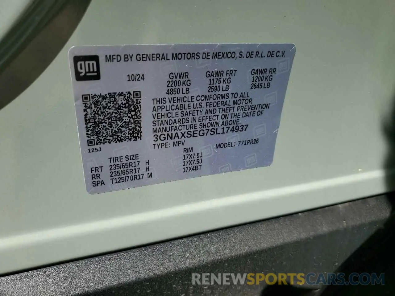 13 Photograph of a damaged car 3GNAXSEG7SL174937 CHEVROLET EQUINOX AC 2025