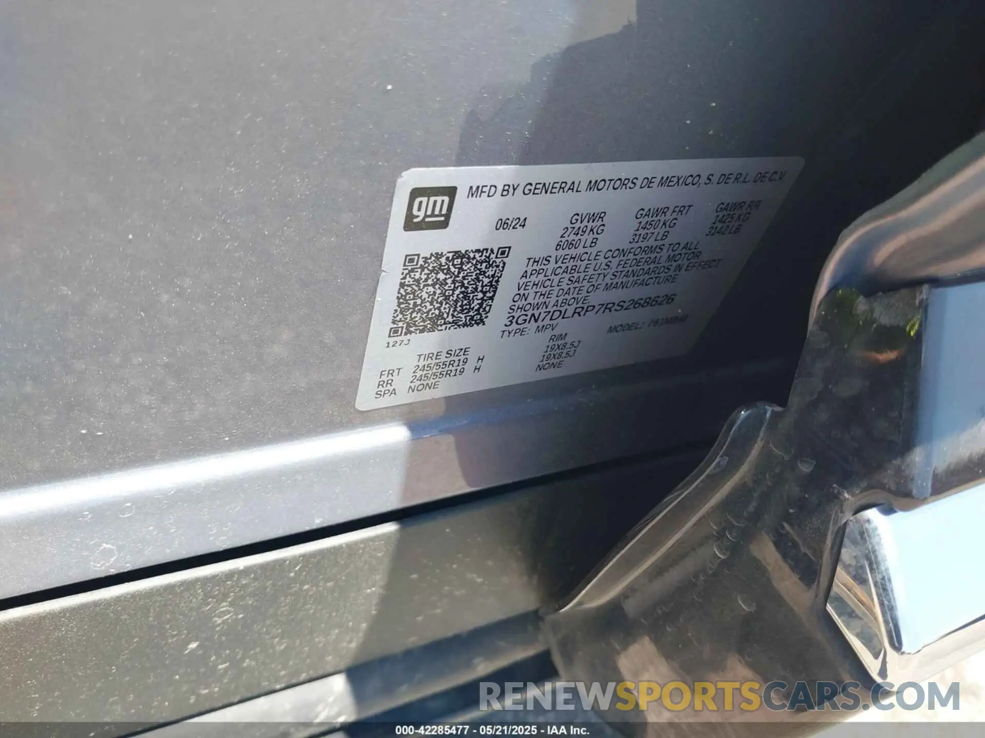 9 Photograph of a damaged car 3GN7DLRP7RS268626 CHEVROLET EQUINOX EV 2024