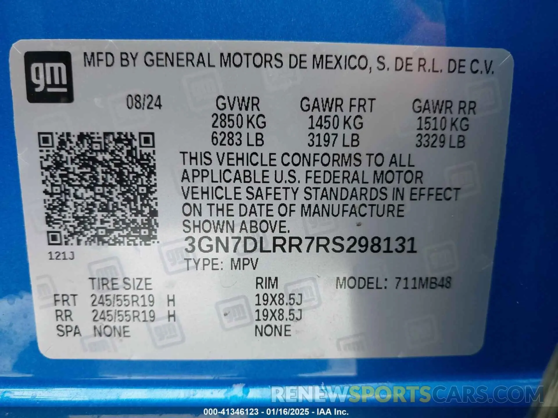 9 Photograph of a damaged car 3GN7DLRR7RS298131 CHEVROLET EQUINOX EV 2024