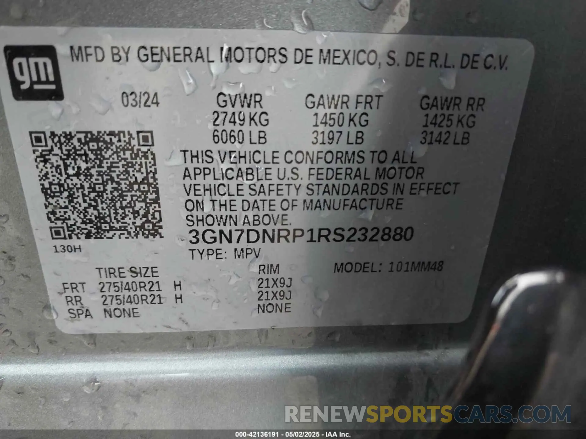9 Photograph of a damaged car 3GN7DNRP1RS232880 CHEVROLET EQUINOX EV 2024