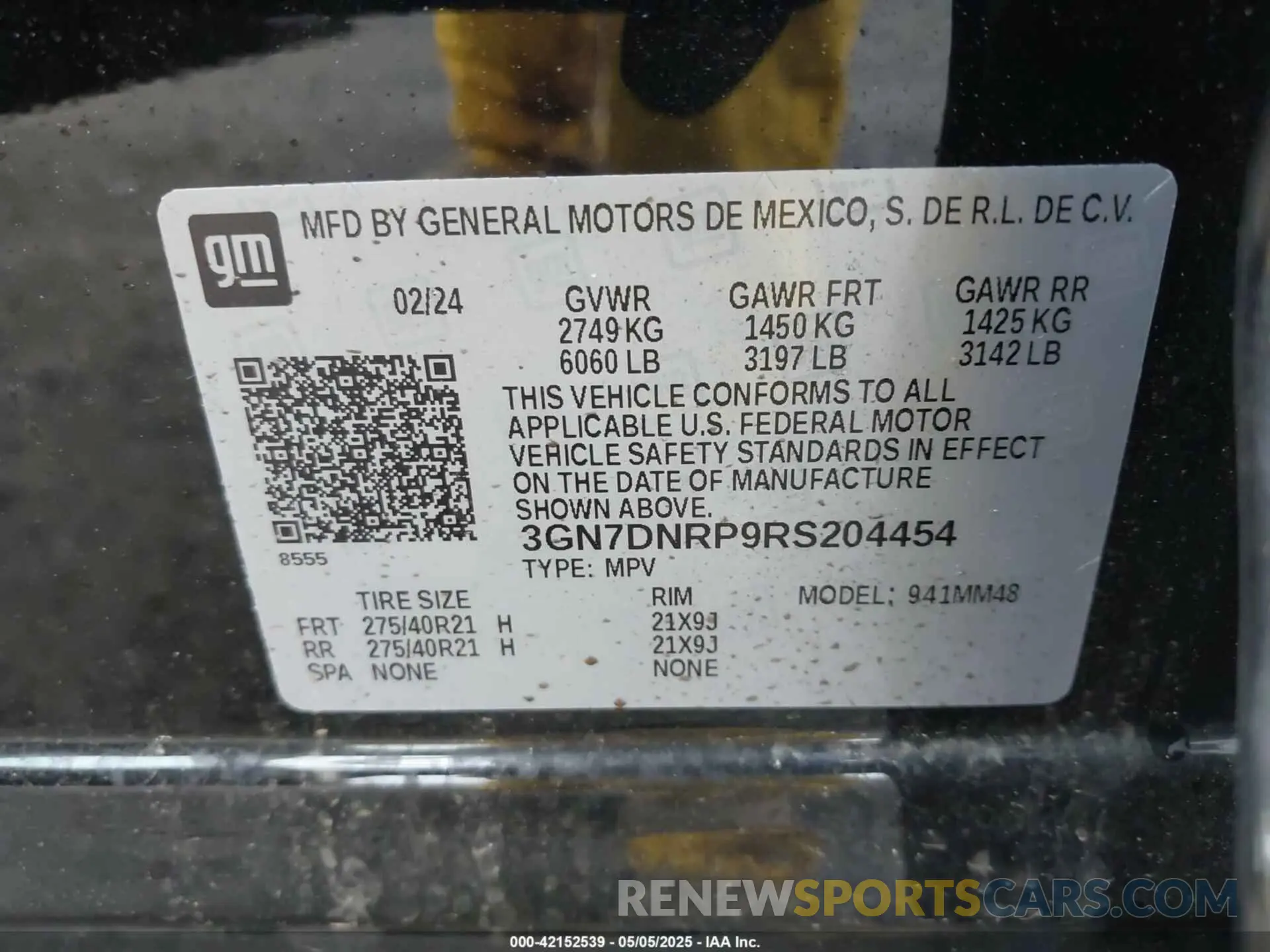 9 Photograph of a damaged car 3GN7DNRP9RS204454 CHEVROLET EQUINOX EV 2024