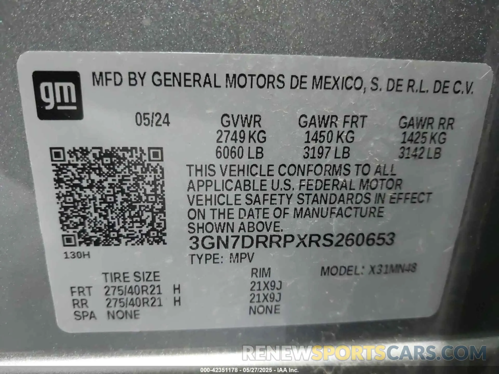 9 Photograph of a damaged car 3GN7DRRPXRS260653 CHEVROLET EQUINOX EV 2024