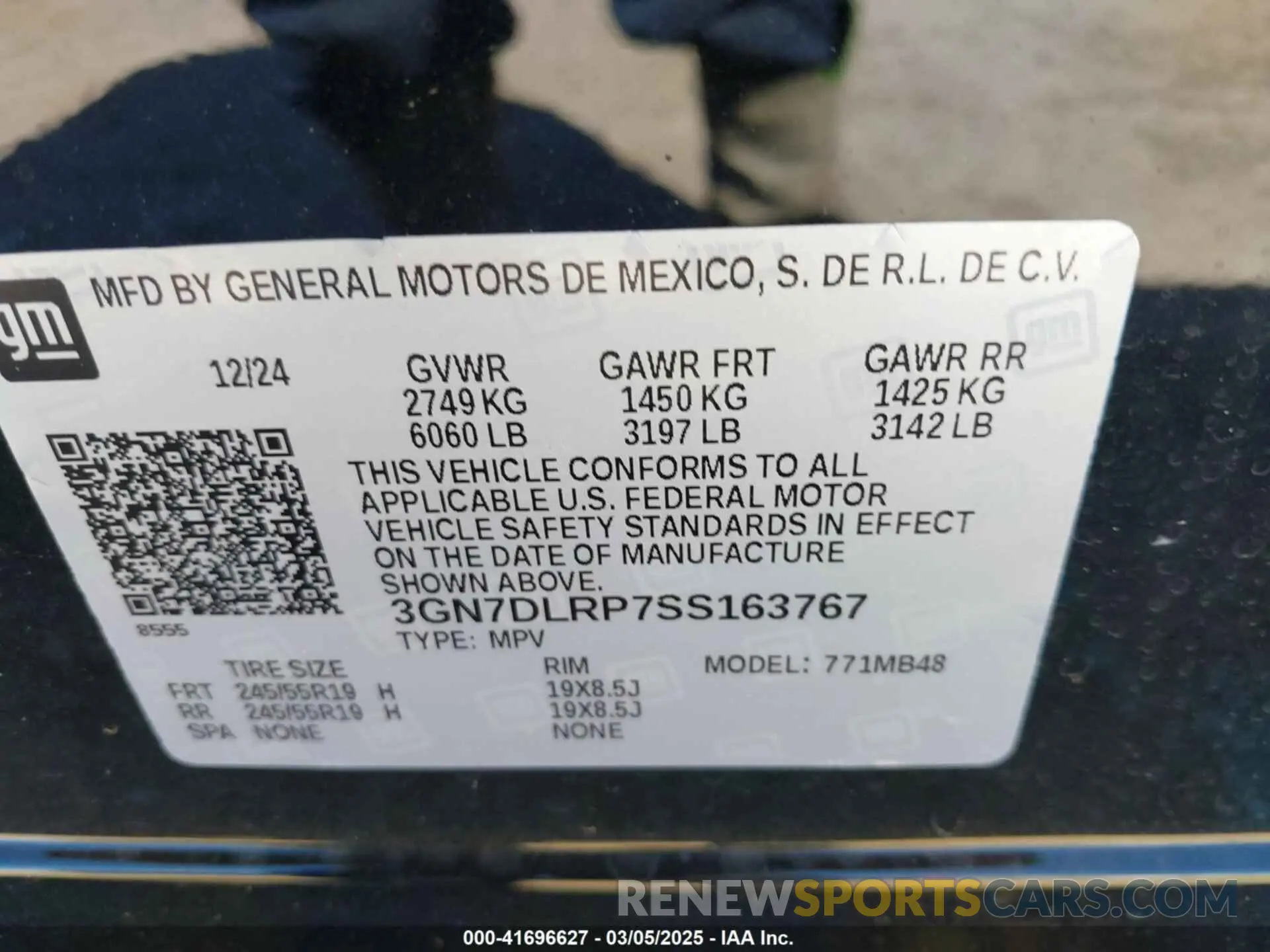 9 Photograph of a damaged car 3GN7DLRP7SS163767 CHEVROLET EQUINOX EV 2025