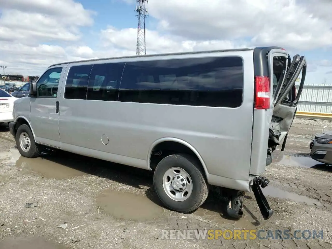 2 Photograph of a damaged car 1GAZGNFG9K1210963 CHEVROLET EXPRESS 2019