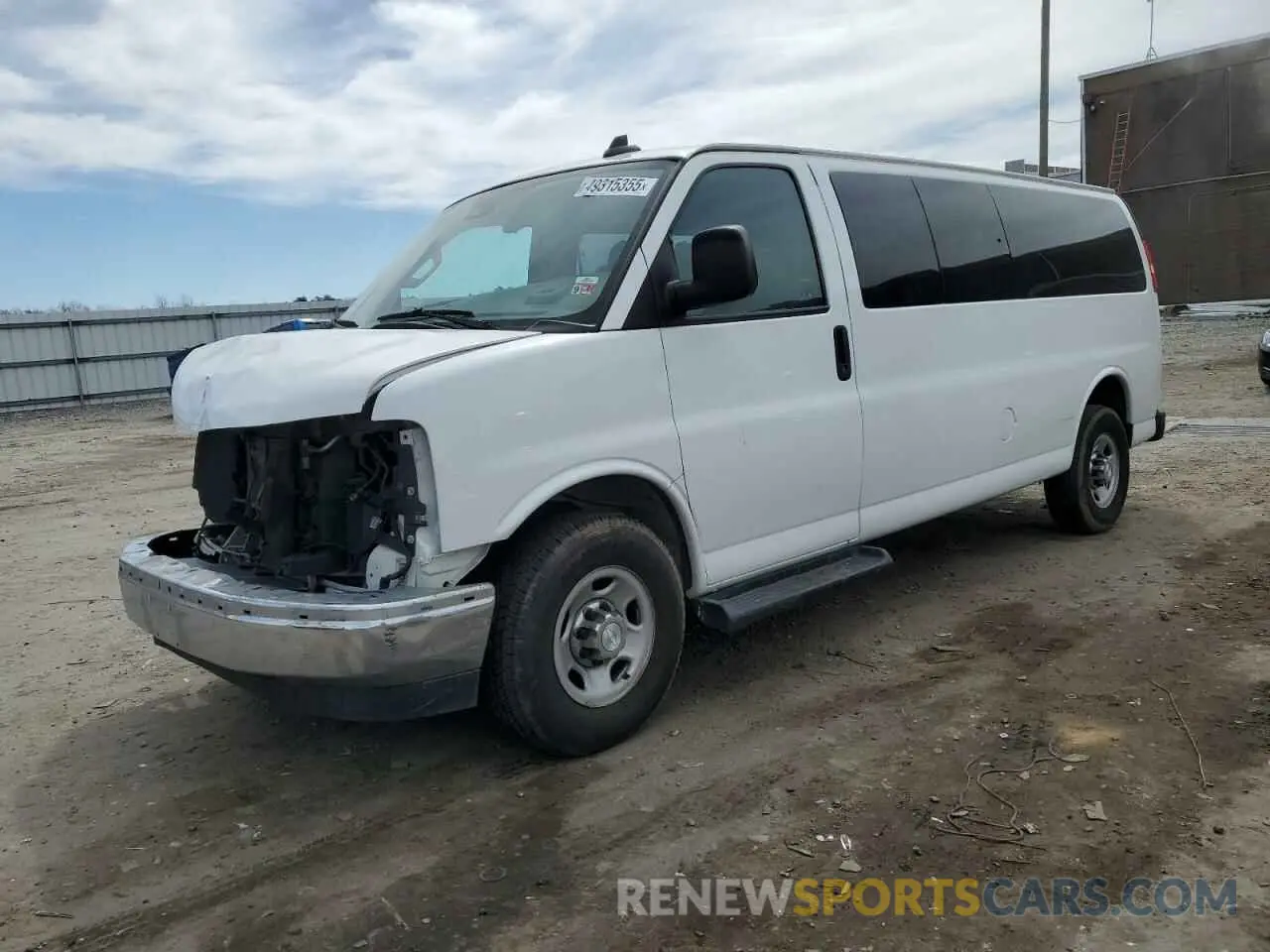 1 Photograph of a damaged car 1GAZGPFG7K1213856 CHEVROLET EXPRESS 2019