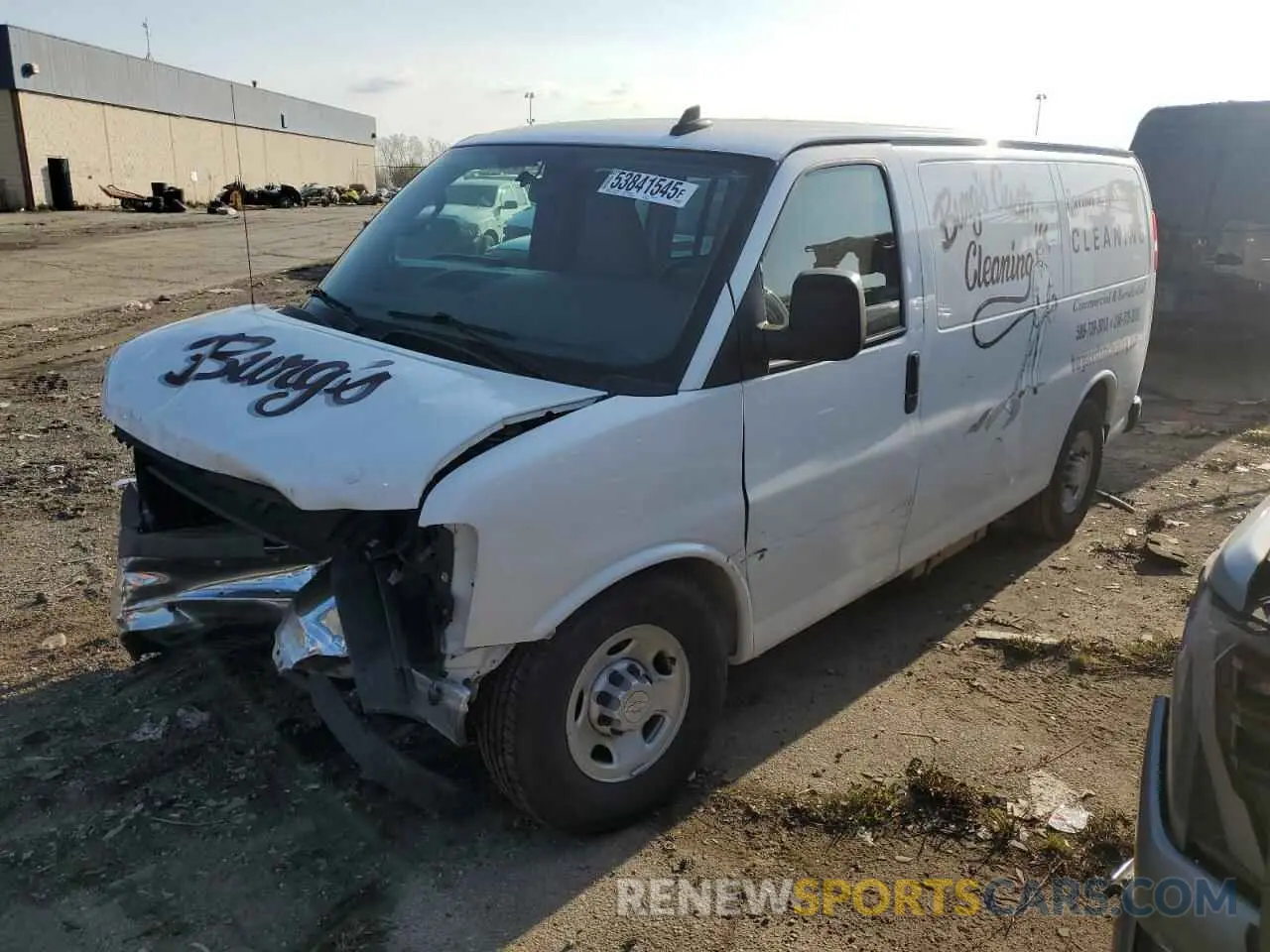 1 Photograph of a damaged car 1GCWGAFG8K1306649 CHEVROLET EXPRESS 2019