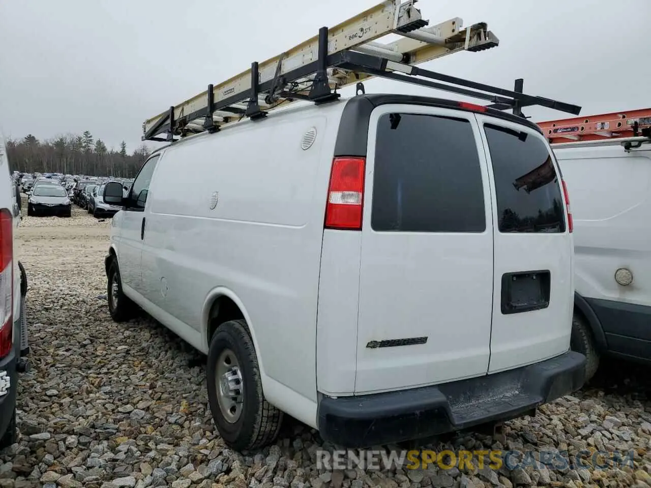 2 Photograph of a damaged car 1GCWGAFGXK1234224 CHEVROLET EXPRESS 2019