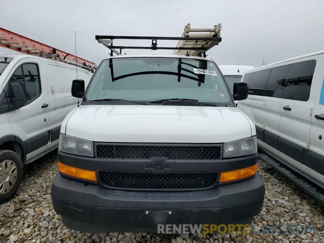 5 Photograph of a damaged car 1GCWGAFGXK1234224 CHEVROLET EXPRESS 2019