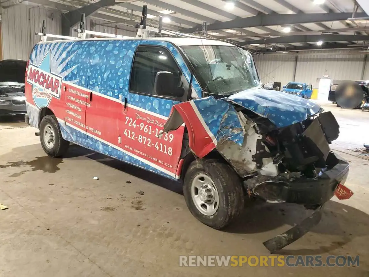4 Photograph of a damaged car 1GCWGAFP1K1170896 CHEVROLET EXPRESS 2019