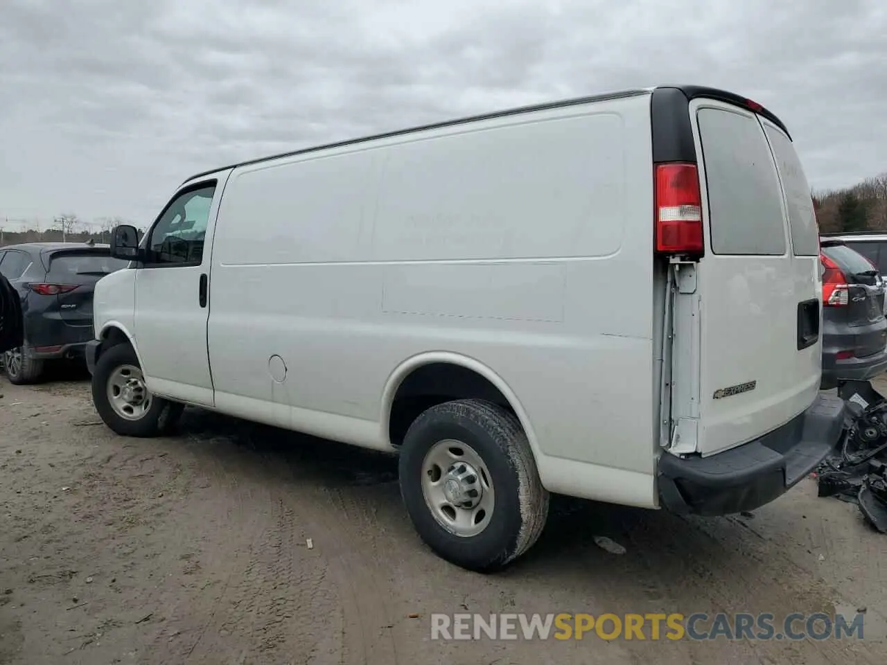 2 Photograph of a damaged car 1GCWGAFP7K1166738 CHEVROLET EXPRESS 2019