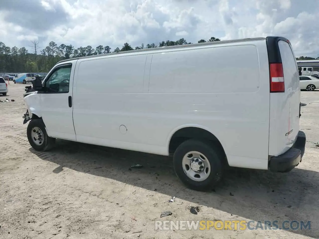 2 Photograph of a damaged car 1GCWGBFG1K1154171 CHEVROLET EXPRESS 2019