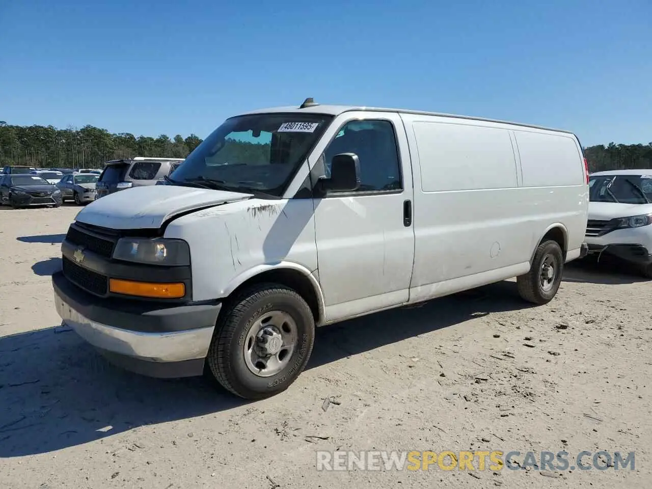 2 Photograph of a damaged car 1GCWGBFG2K1277946 CHEVROLET EXPRESS 2019