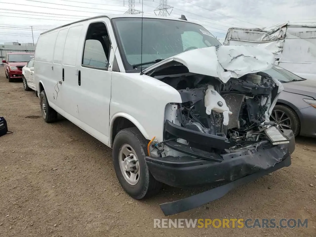 4 Photograph of a damaged car 1GCWGBFP8K1155558 CHEVROLET EXPRESS 2019