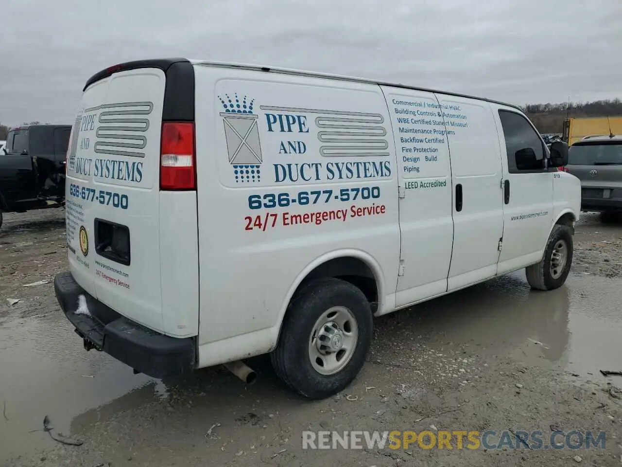 3 Photograph of a damaged car 1GCZGGFGXK1298652 CHEVROLET EXPRESS 2019