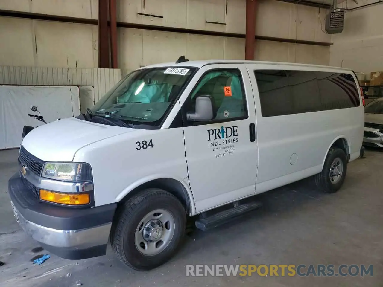 1 Photograph of a damaged car 1GAWGFFP0L1269040 CHEVROLET EXPRESS 2020