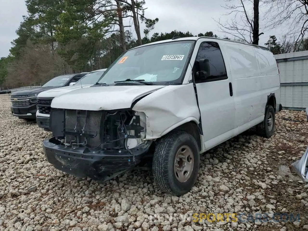 1 Photograph of a damaged car 1GCWGAFG3L1265011 CHEVROLET EXPRESS 2020