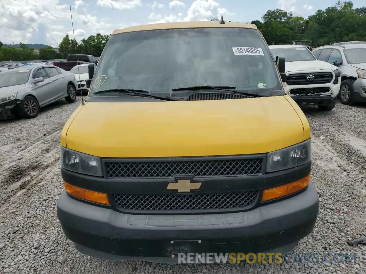 5 Photograph of a damaged car 1GCWGAFP5L1159031 CHEVROLET EXPRESS 2020
