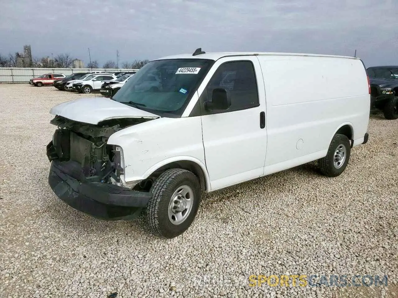 1 Photograph of a damaged car 1GCWGAFP7L1127228 CHEVROLET EXPRESS 2020