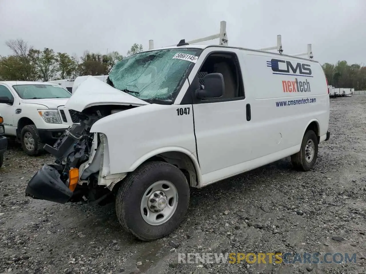 1 Photograph of a damaged car 1GCWGAFP7L1271104 CHEVROLET EXPRESS 2020