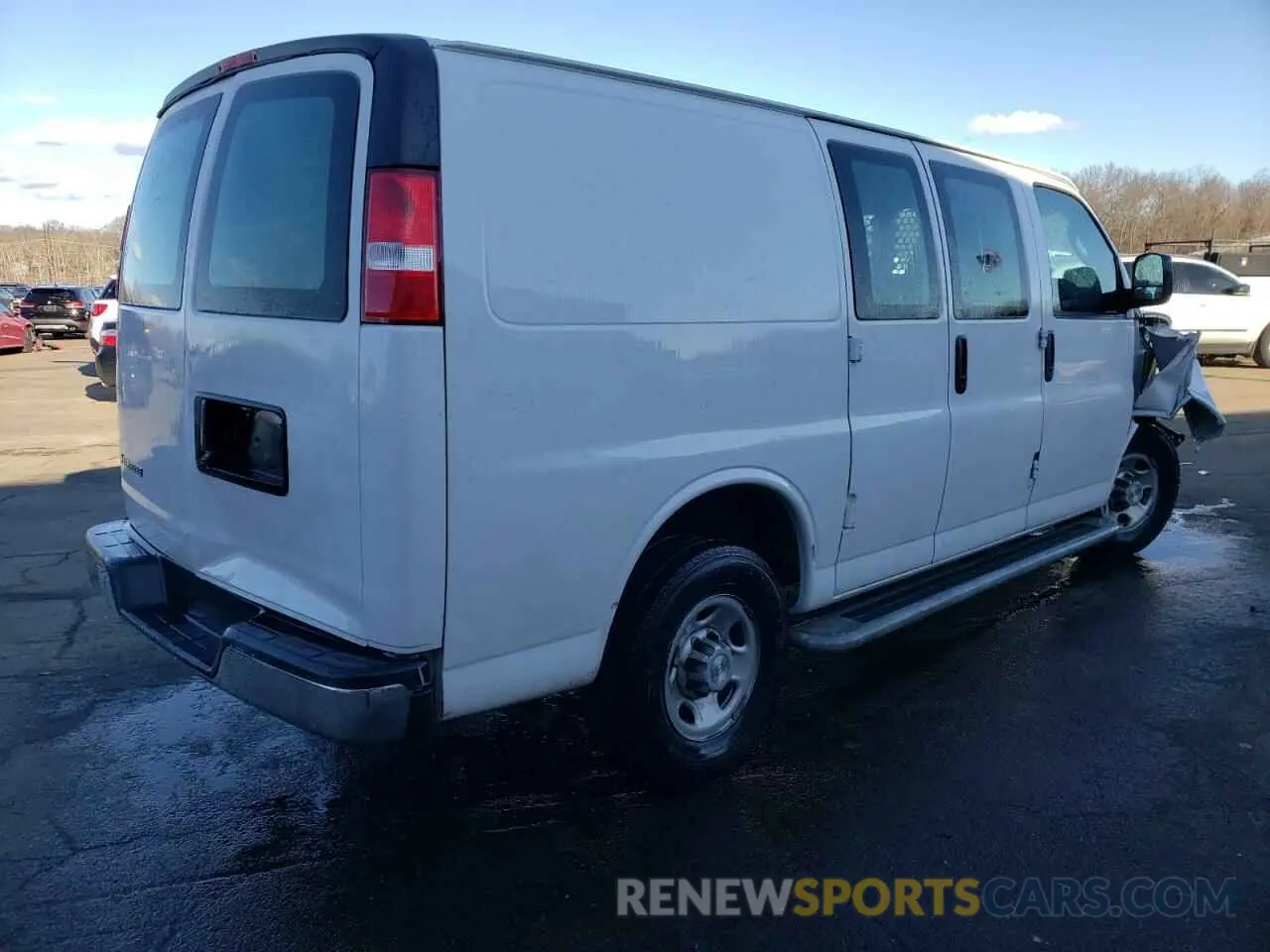 3 Photograph of a damaged car 1GCWGAF79M1270926 CHEVROLET EXPRESS 2021