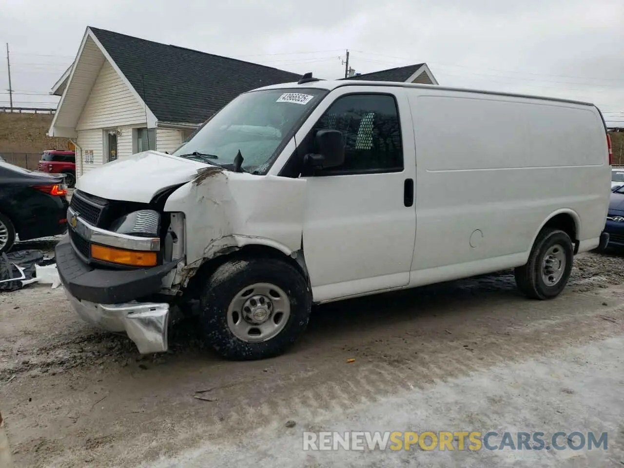 1 Photograph of a damaged car 1GCWGAFP1M1218139 CHEVROLET EXPRESS 2021