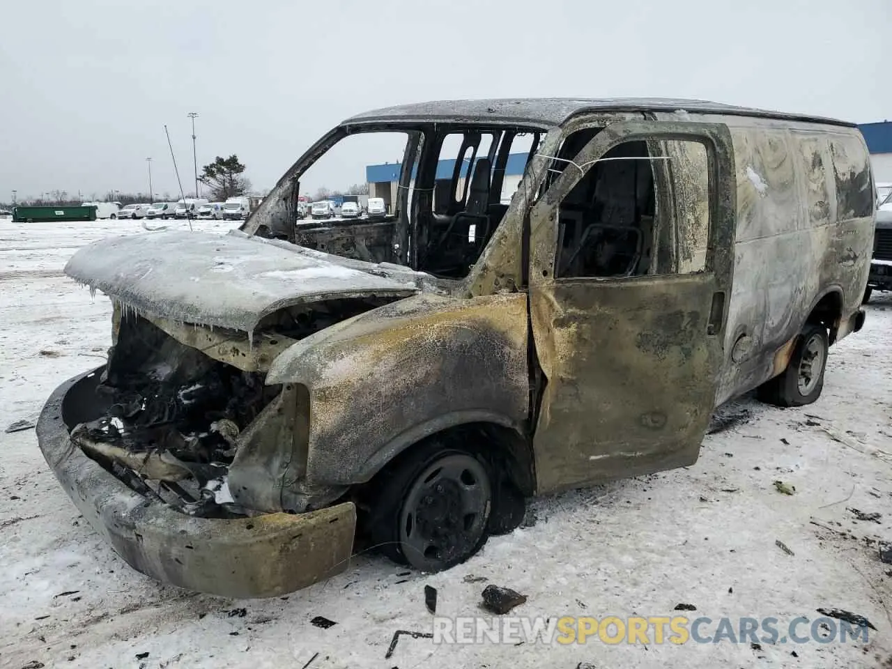 1 Photograph of a damaged car 1GCWGAFP8M1160692 CHEVROLET EXPRESS 2021